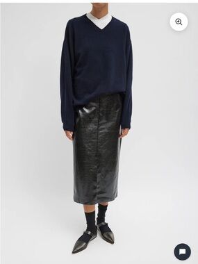 Tibi - Glossed Jersey Pencil Skirt - size 06